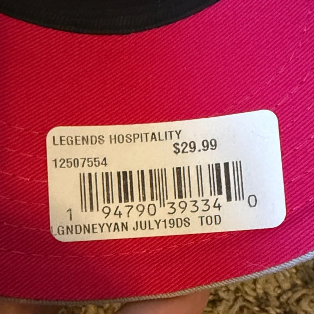 New Era Beige Cap with Unicorn Embroidery purchased at Yankee Stadium